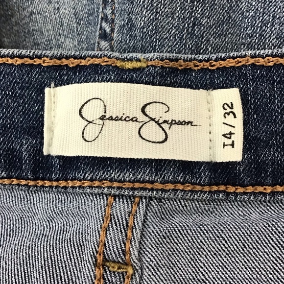 Jessica Simpson High Waist Denim Shorts Size 14/32 - Picture 5 of 5